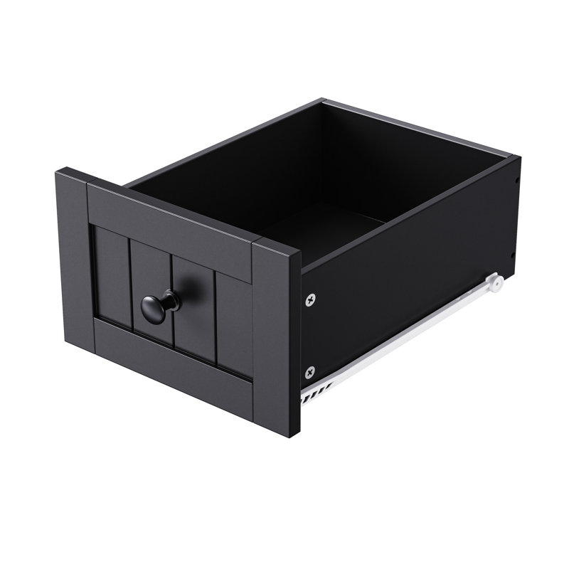 53Inch Large Kitchen Island With 2 Bar Stools, Black