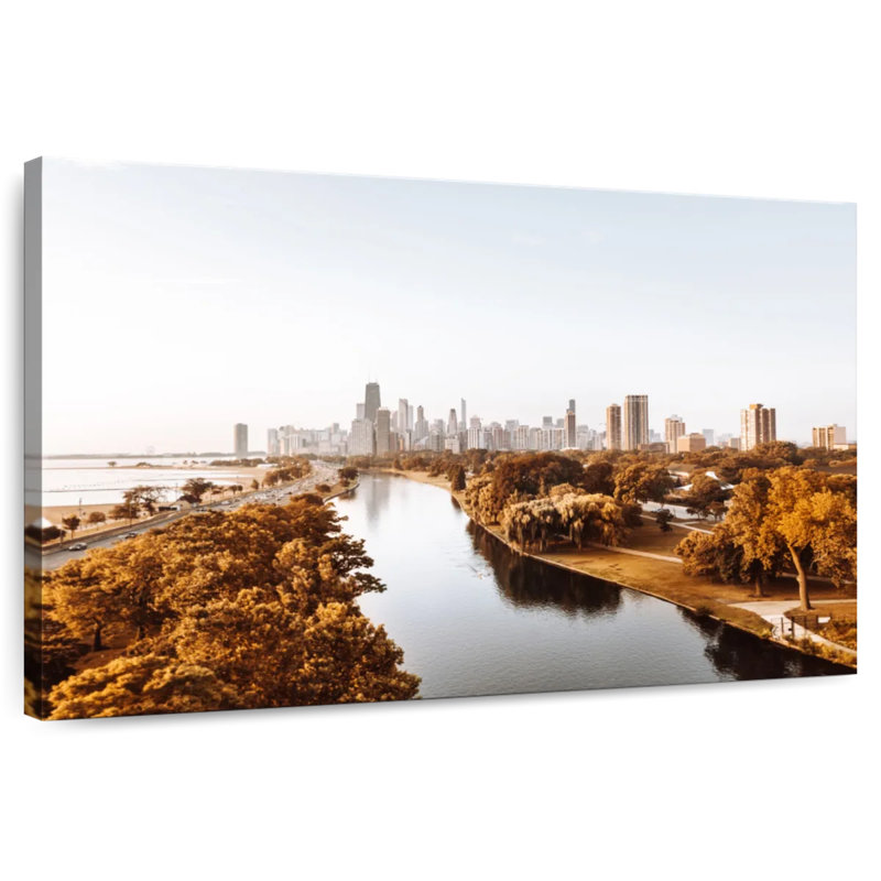 Lynelle Chicago Autumn, H 26 po x l 39 po