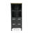 Blaine Industrial Metal Display Cabinet