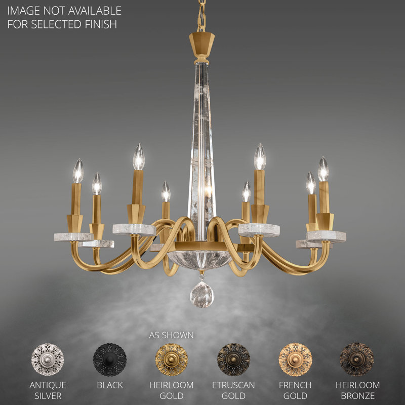 Amadeus 8 - Light Chandelier, Heirloom Gold
