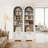 Arched Bookshelf with File Drawer, 71" Tall Narrow Bookcase for Small Spaces-334278231
