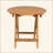 NO INSTALLATION REQUIRED, FOLDABLE AND ADJUSTABLE OUTDOOR ACACIA WOOD SIDE TABLE