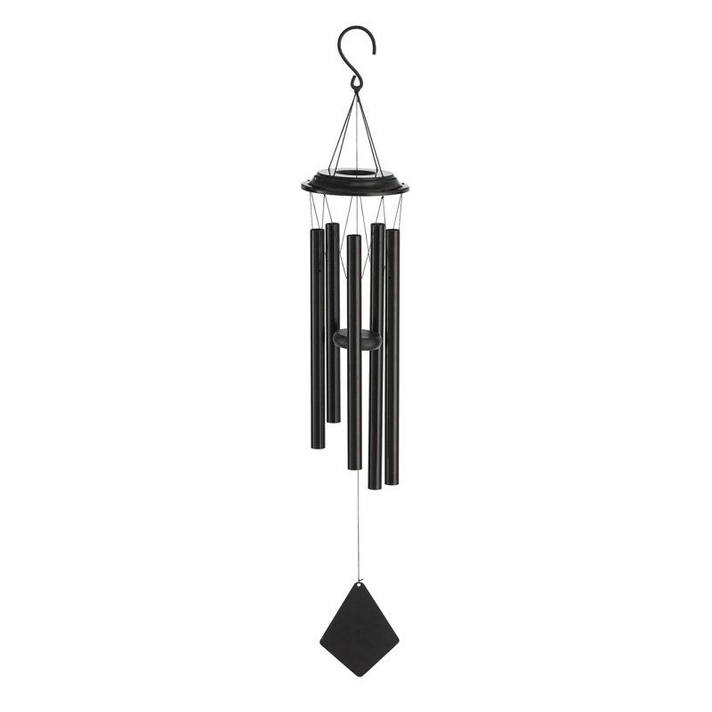 Carillon métallique 38 po H noir