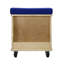 Tabouret mobile Birch - naturel / bleu