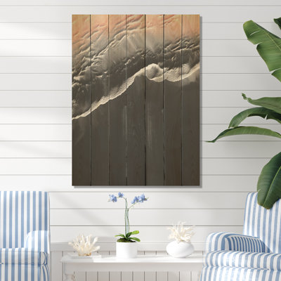 Islande, sable noir, plage, merveilles II - plage sur bois