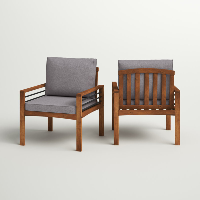 Chaise de patio avec coussins Piatto