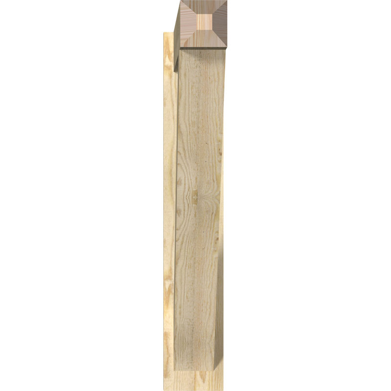 Artisan traditionnel en bois rustique, Sapin Douglas de 6 po (sciage brut), P 32 po x H 36 po