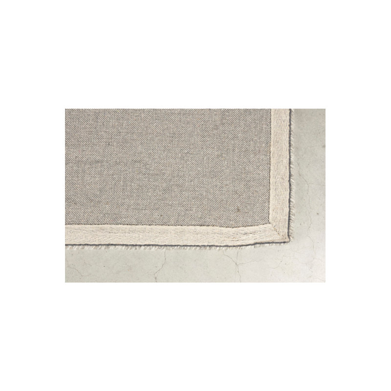 Rug Wool Abstract Area Rug in Gray