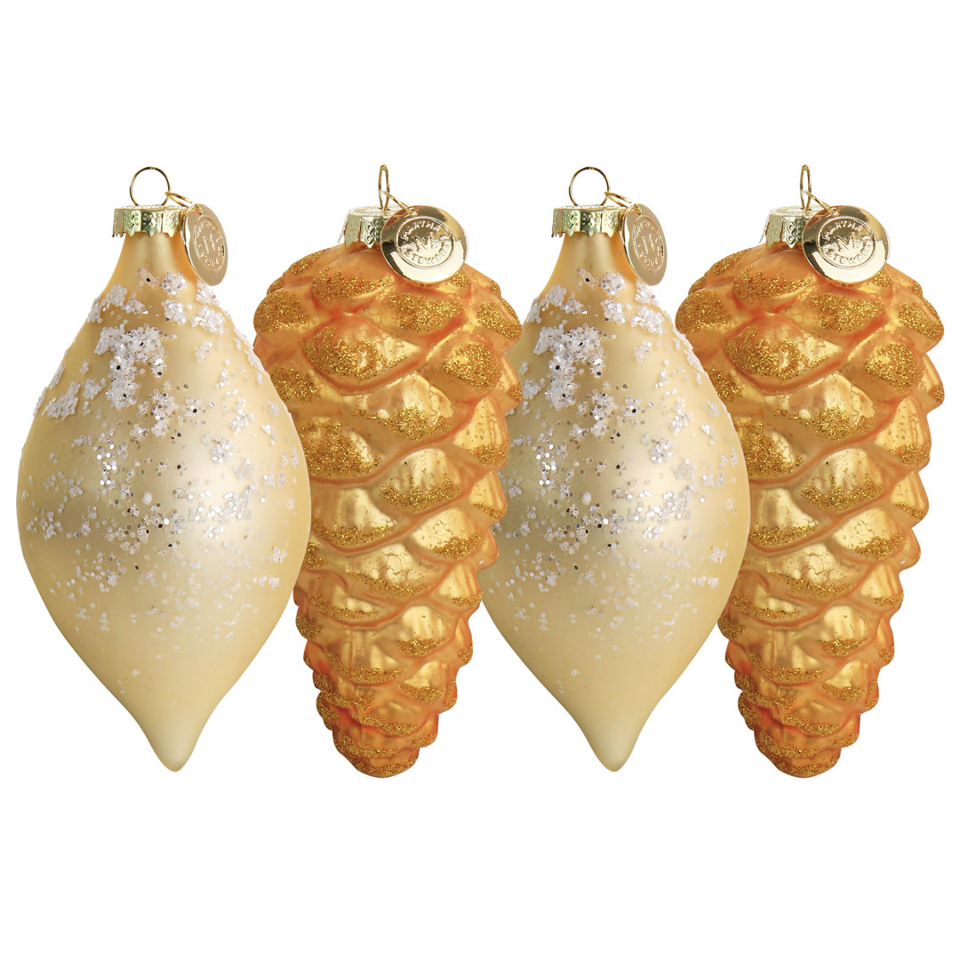 Pointy Ball and Pinecone Finial Ornament Martha Stewart