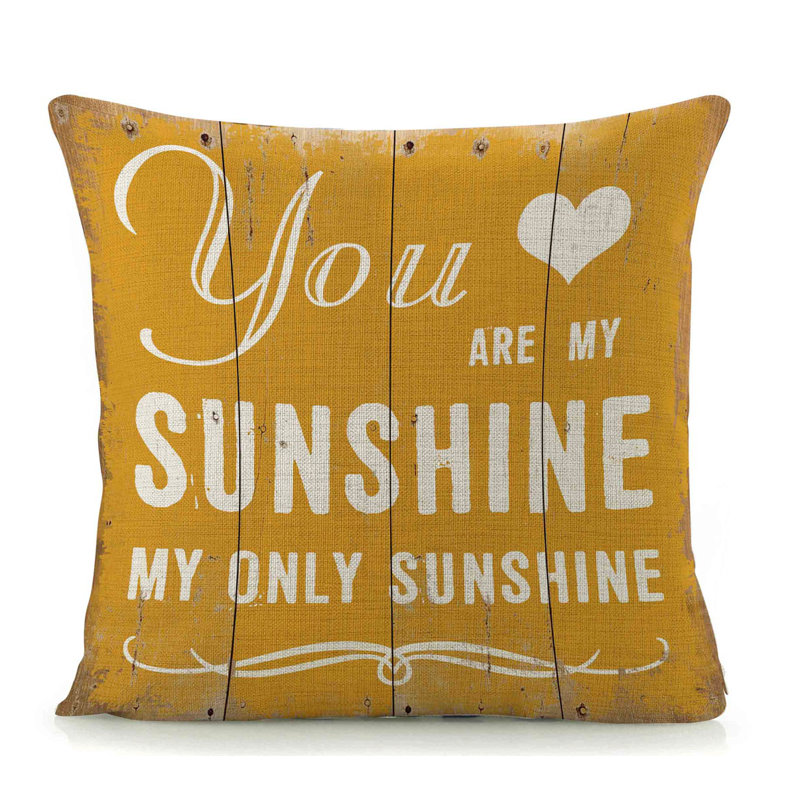  Coussin intérieur / extérieur You Are My Sunshine