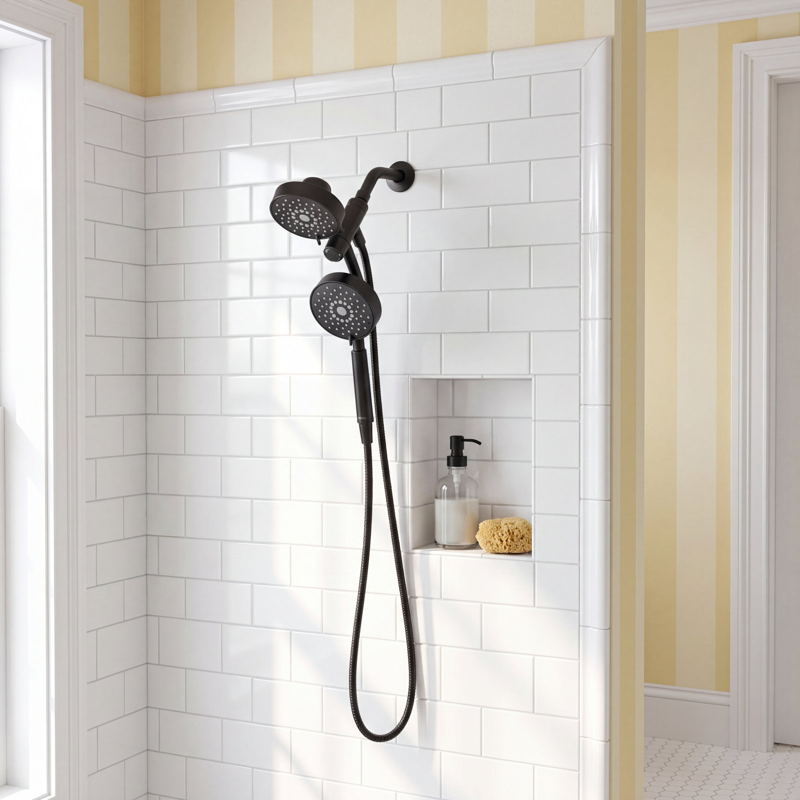 Purist 2.5 GPM 2-In-1 Multifunction Shower Combo Kit, Matte Black