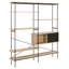 Germn 188cm H x 172cm W Steel Etagere Bookcase-351782201