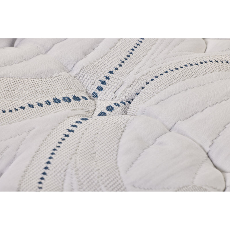 Matelas simple avec technologie de refroidissement et mousse confortable, support central merveilleux, comprimé, profondeur de 75 pouces, largeur de 39 po, hauteur de 11 po, 59 lb, blanc bleu, rembourrage en acier, mousse principale, compatible