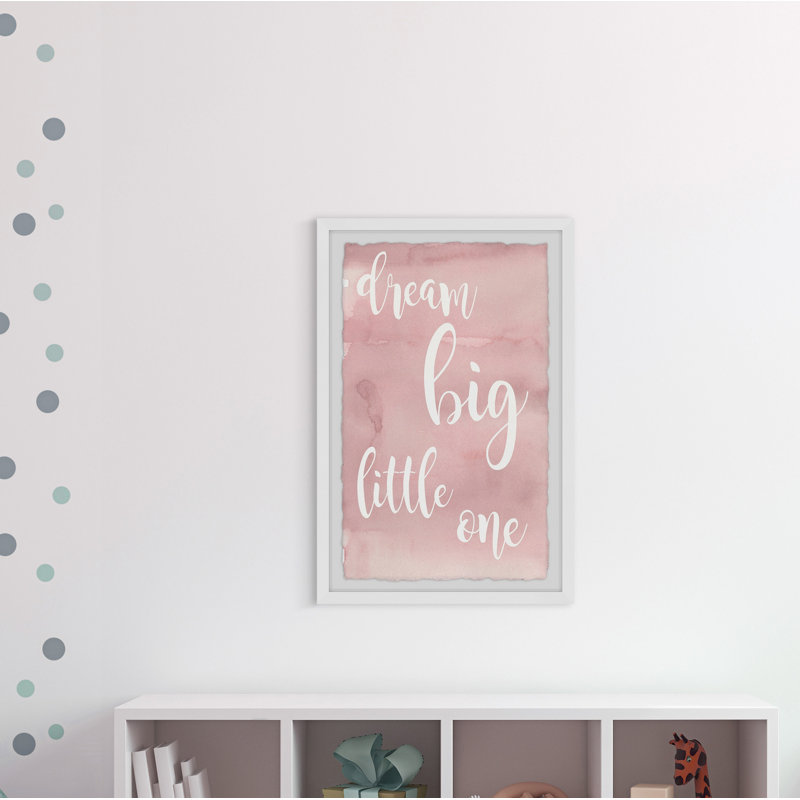 «Dream Big Little One», reproduction encadrée Meadville, H 45 po x l 30 po x P 1,5 po