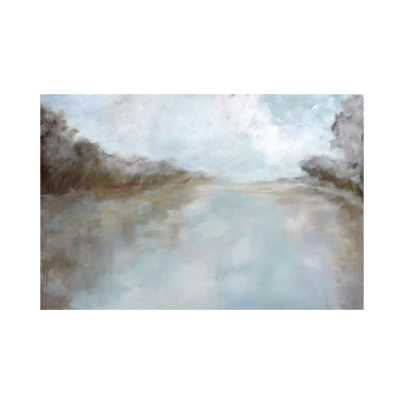 Through The Haze by Jacqueline Ellens - Wrapped Canvas Painting, 20.32 cm H x 30.48 cm W