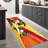 Stylish Abstract Non Woven Thin Type Printed Rug with Dynamic Geometric Design Ideal for Enhancing Your Living Room or Bedroom Decor-364277558