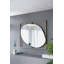 Miroir coquelicot avec cadre en métal doré de conception contemporaine-1745610418