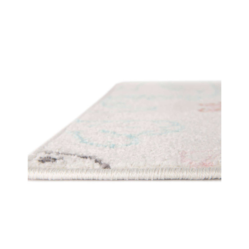 Whimsy Machine Woven Polypropylene Plastic Rug, Rectangle 7'10" x 10'
