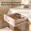 Cute Rabbit-Themed Room Decor Set: Storage Drawer Stool, Mirror, and Vanity Table