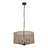 19.68" Hand Woven Bohemian Rattan Pendant Chandelier