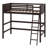 Wood Loft Bed With Ladder-533479506
