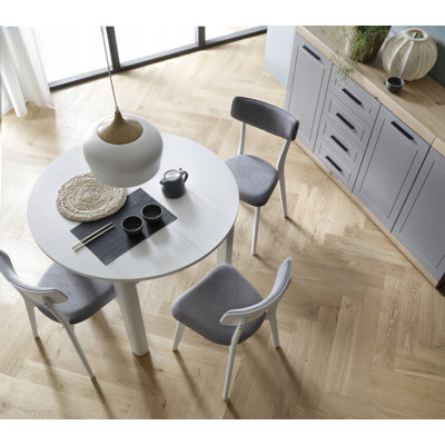 Myriame Round Dining Table 110-160cm L x 110cm W