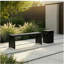 Banc rond Dune - noir