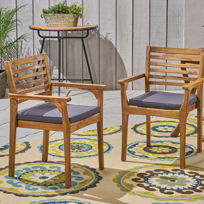 Fauteuil de salle à manger en acacia Cleghorn