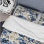 Victorian Blue And White Flowers Damask I - Ensemble de housse de couette en damas-149905949
