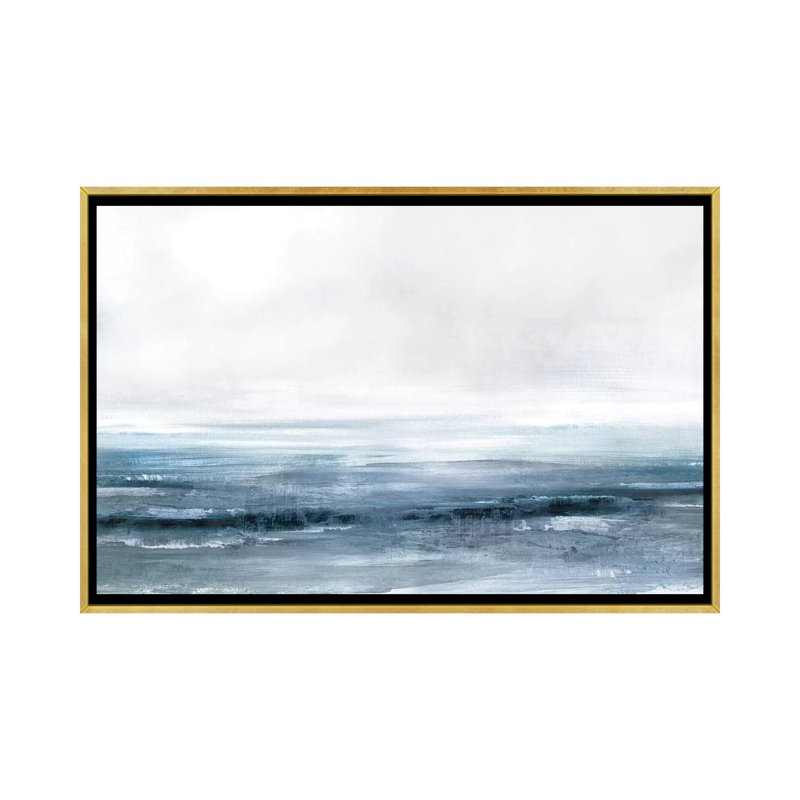 Impression, "Dreams" par Dan Hobday, Pas de tapis, H 26 po x l 40 po x 1,5 po, Toile encadrée d'or