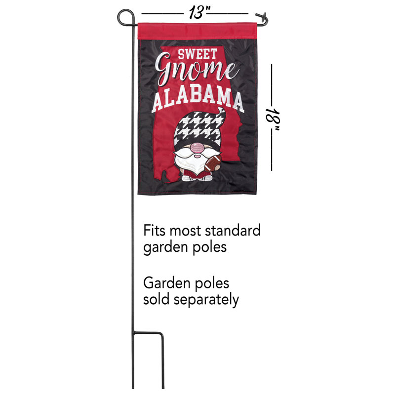 Alaudin Double Sided Polyester Garden Flag, 18" H x 13" W