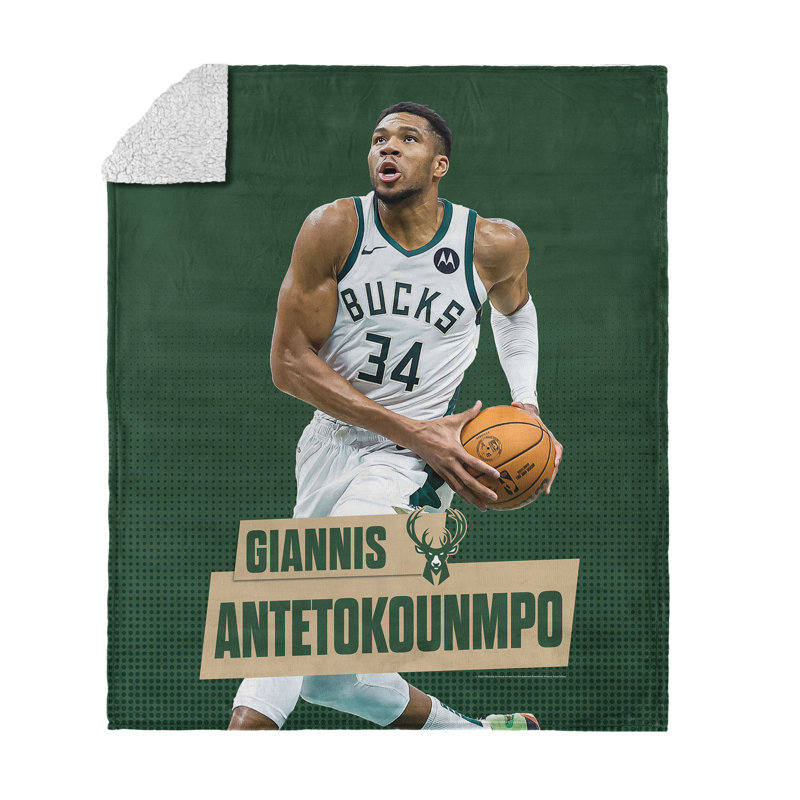 Jeté en sherpa NBA Milwaukee Bucks Giannis Antetokounmpo