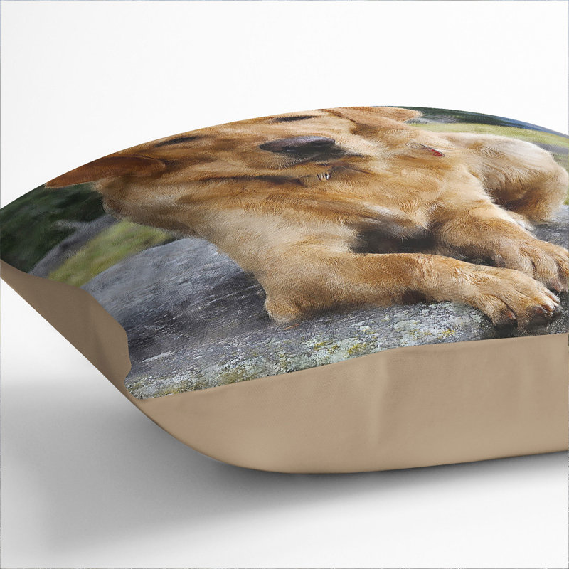 Square Cushion, 40cm H x 40cm W x 15cm D, Stone