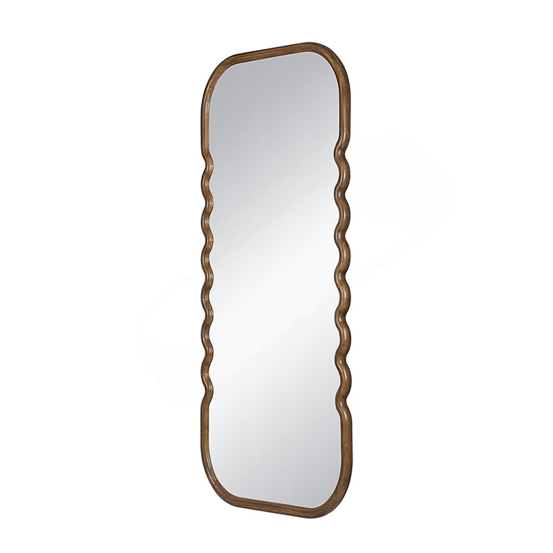 31.4X1.4X74" Oversized Wooden Floor Mirror
