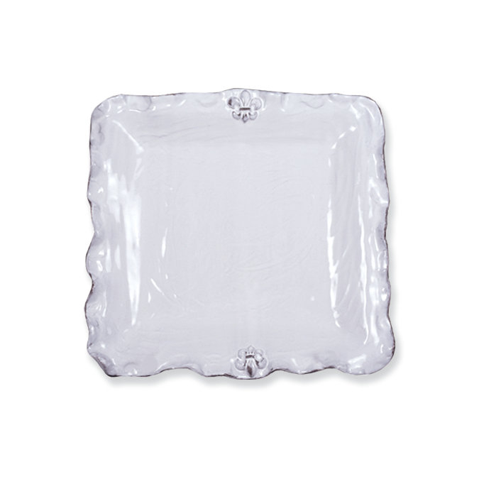 Abigails Fleur De Lis Ceramic Platter