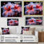 Hibiscus mauve moderne, impression sur toile-771577336-771577341