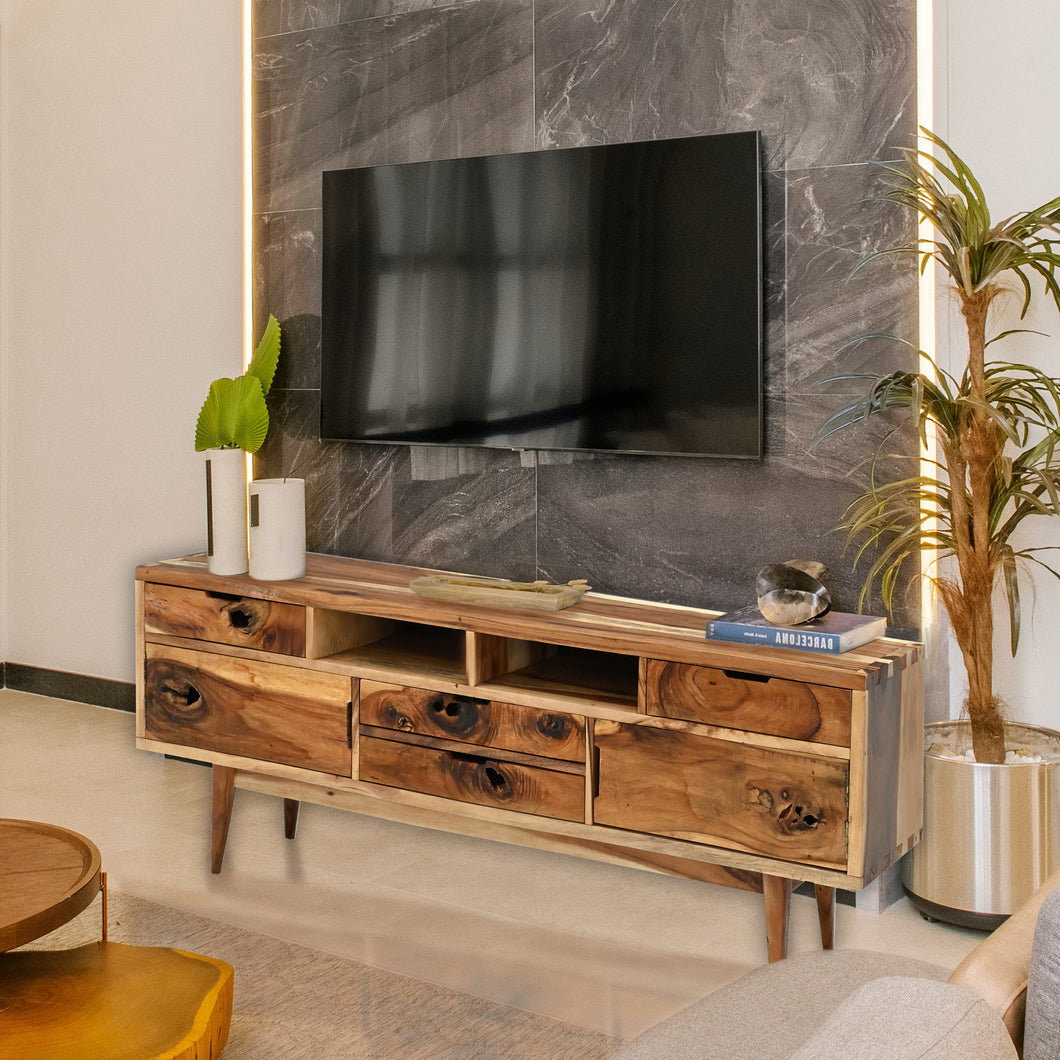 TV Stand for TVs up to 88" Chic Teak