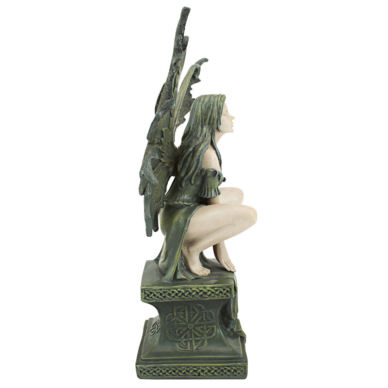 9.5 in. H Celtic Fairy Perilous Perch Small Statue