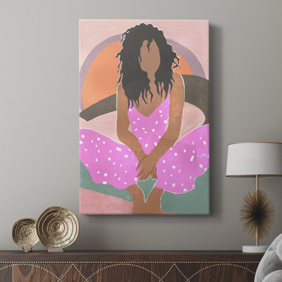 Curly Lady IV - galerie tendue sur mesure Cavas
