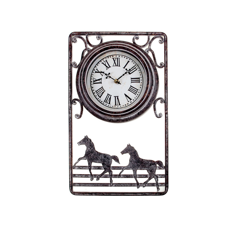 Horloge murale cheval Sunseri
