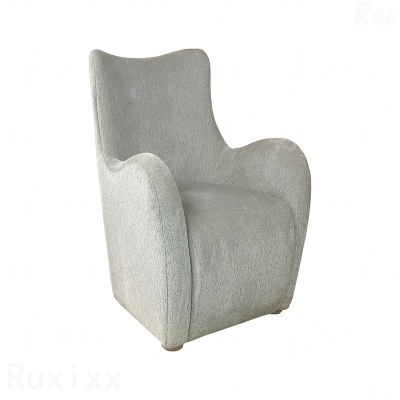 Chaise pivotante idéale pour les patios d'extérieur en tissu de couleur zinc revêtu de tissu d'ameublement