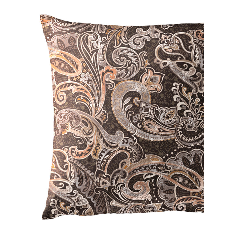 4065 Flannel Paisley Duvet Cover Set with Pillow Shams Included