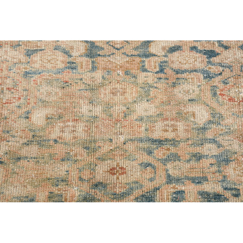 Authentic Vintage Turkish Rug in Vibrant Colors for Living Room or Dining Area Decor