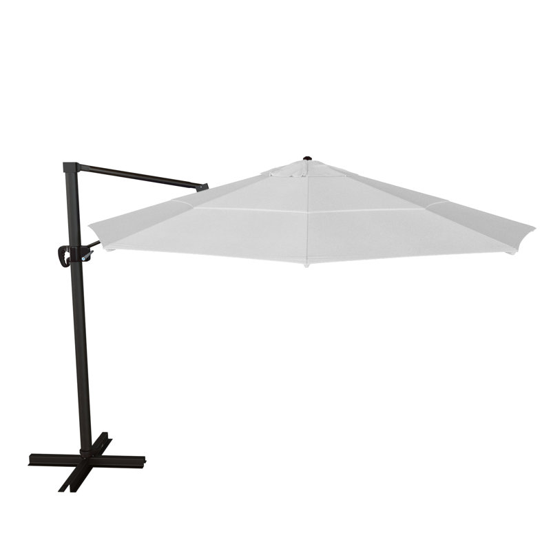 Parasol en porte-à-faux 11 pi Demarlo, Toile Sunbrella® naturel