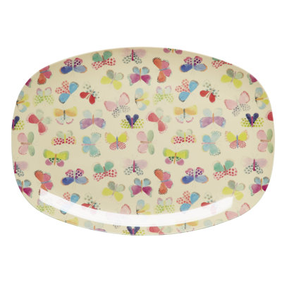 Plaque papillon rectangulaire en mélamine 12 po
