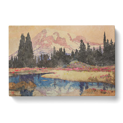 Mt. Rainer by Hiroshi Yoshida - Wrapped Canvas