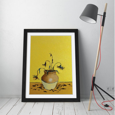 Banksy Sunflowers Van Gogh by Brayden Studio - Single Picture Frame Print on Canvas