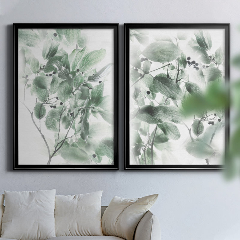 Irene Weisz - 2 Piece Print, 42.5" H x 30.5" W x 1" D, Black Framed Canvas, No Mat
