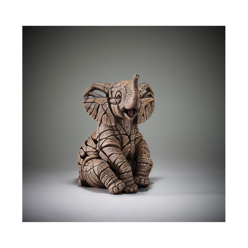 EDGE Sculpture Elephant Calf 10in H