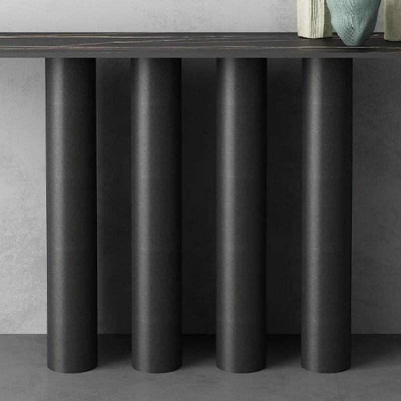 Console italienne de luxe à lumière minimaliste italienne., H 31,5 po x l 86,6 po x P 15,7 po
